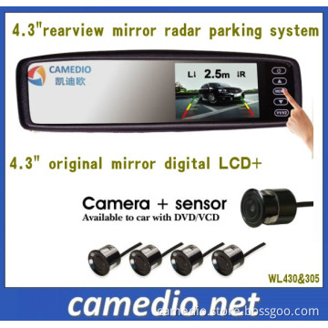 4.3inch Rearview Mirror Car Parking Sensor System